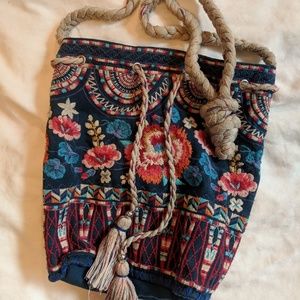 Johnny Was Drawstring Bag